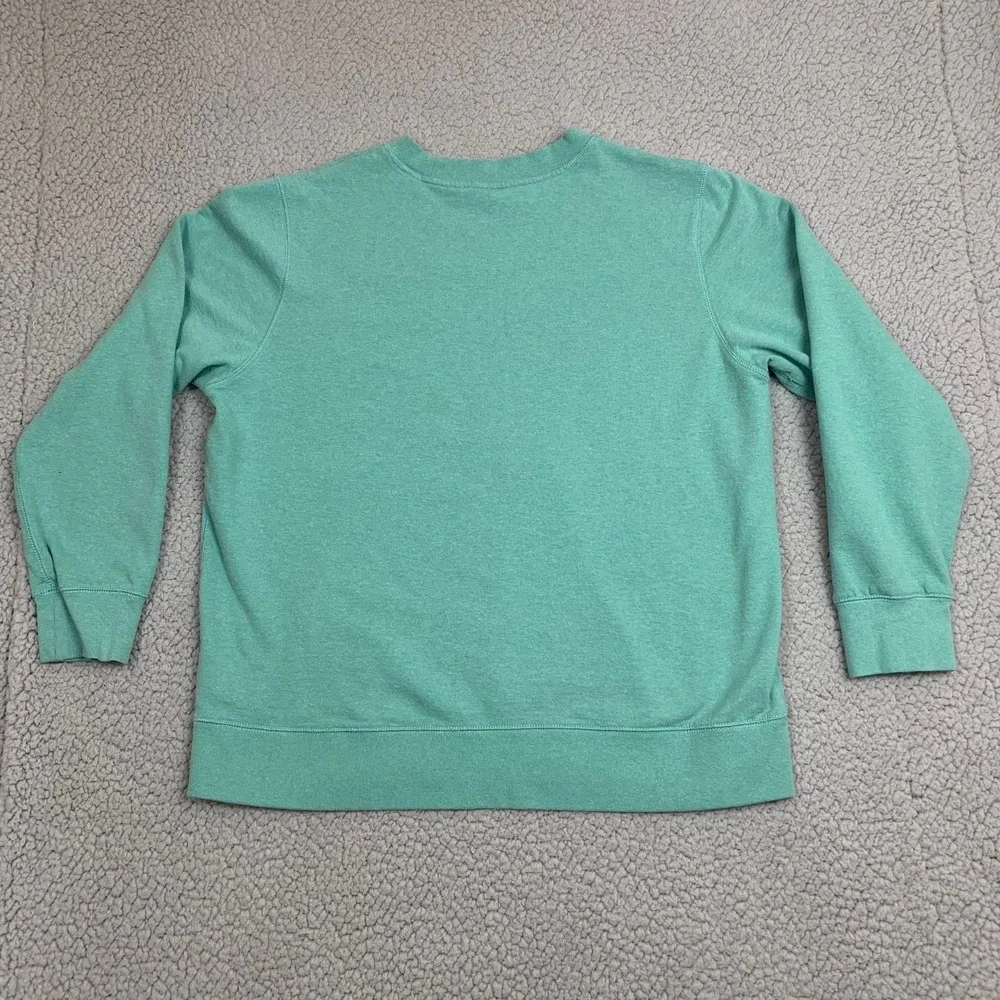 The North Face Sweatshirt Womens XL Teal Green Crewneck Fleece Pullover NF0A3X8Y